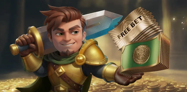 Herospin heroic knight character holding sword and shield